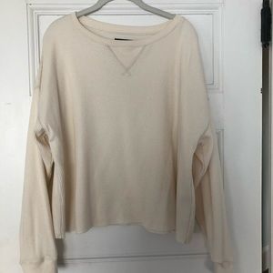 Abercrombie waffle sweater